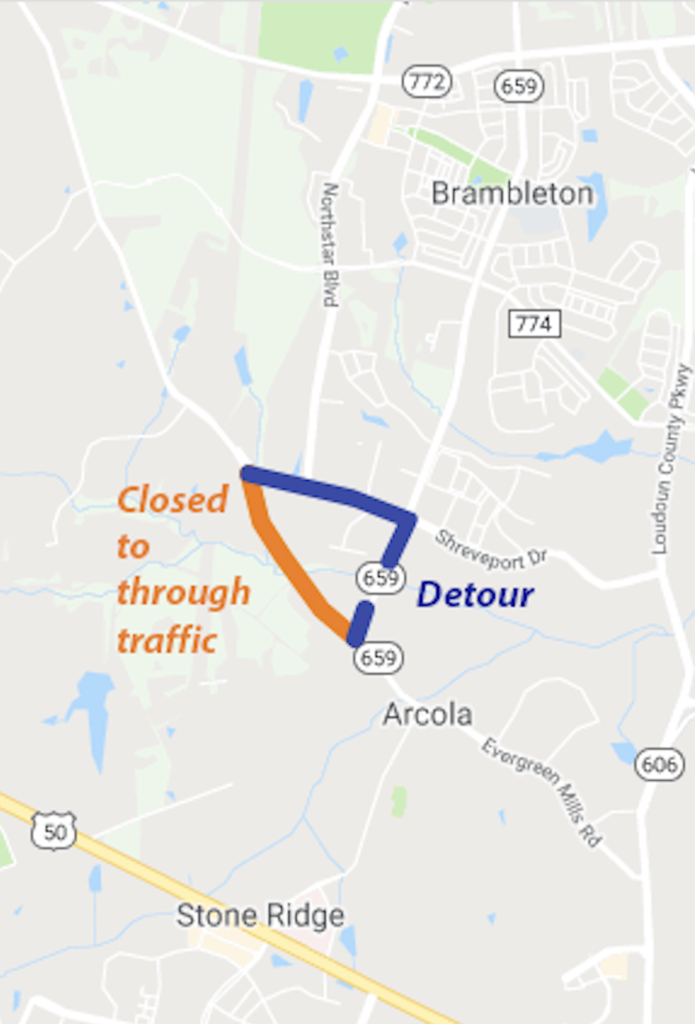 detour map