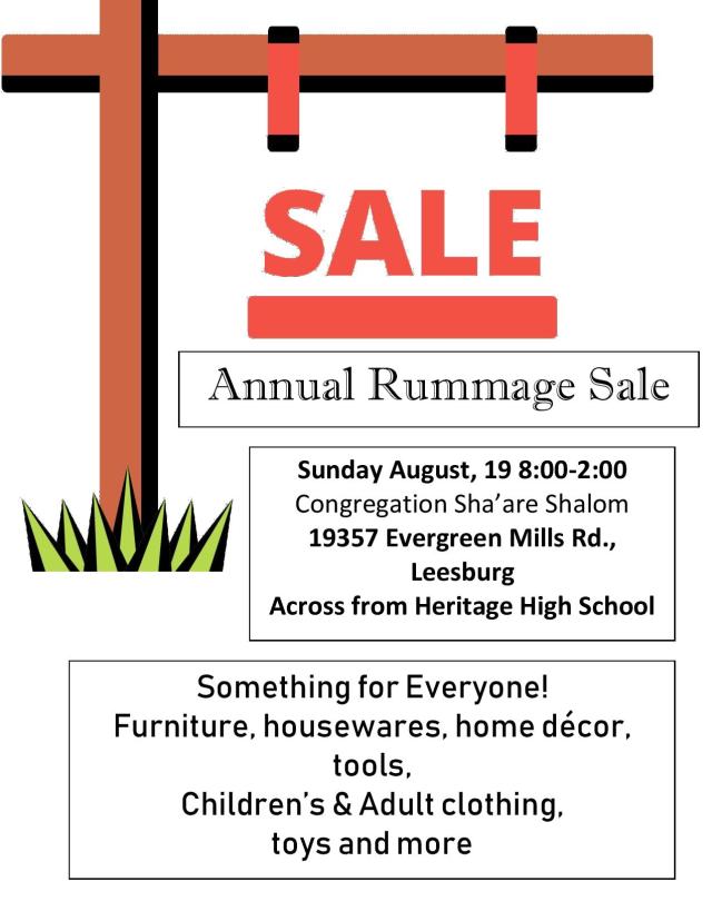 Annual Rummage Sale