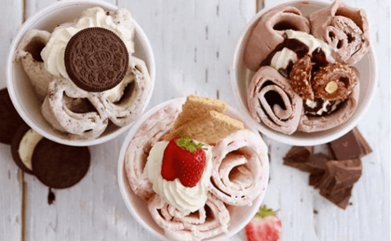 The Burn | ROLLED ICE CREAM SHOP COMING TO DULLES TOWN ...