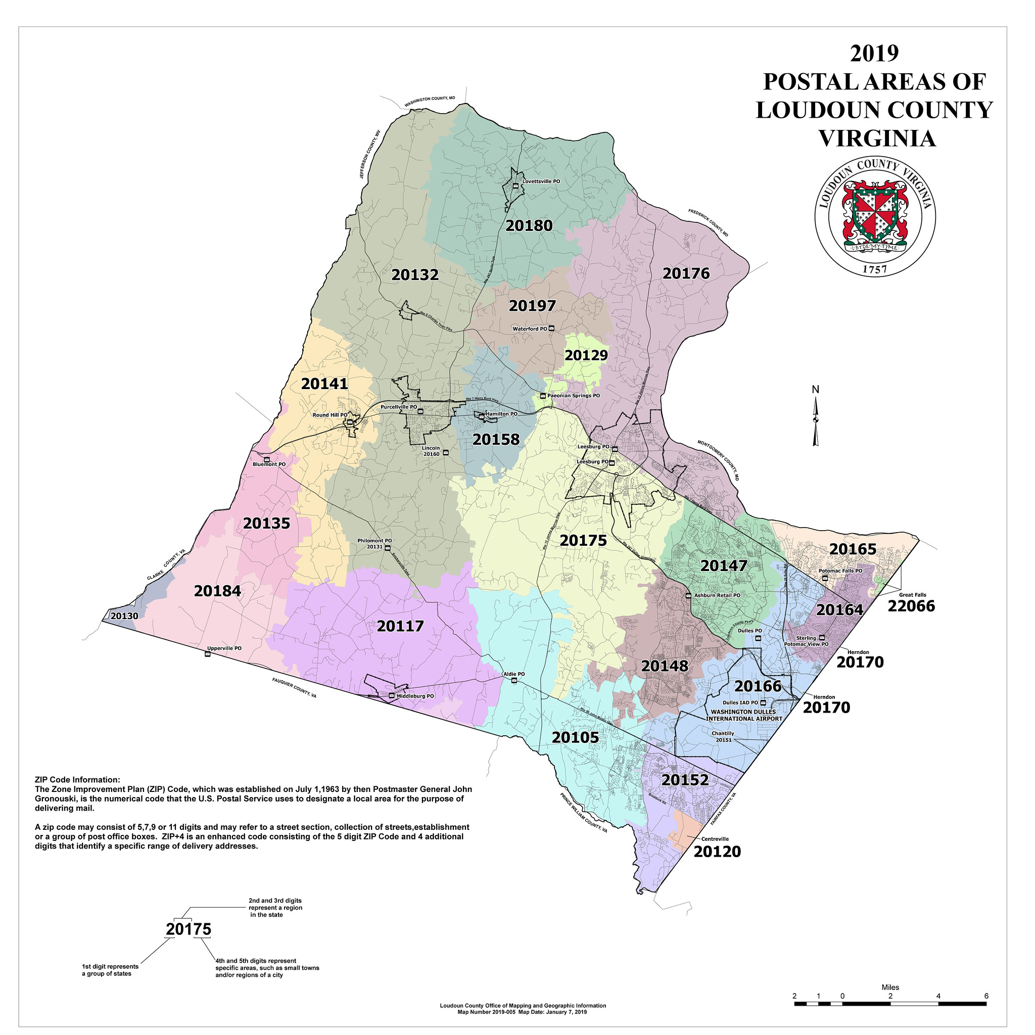 Virginia Zip Code Map