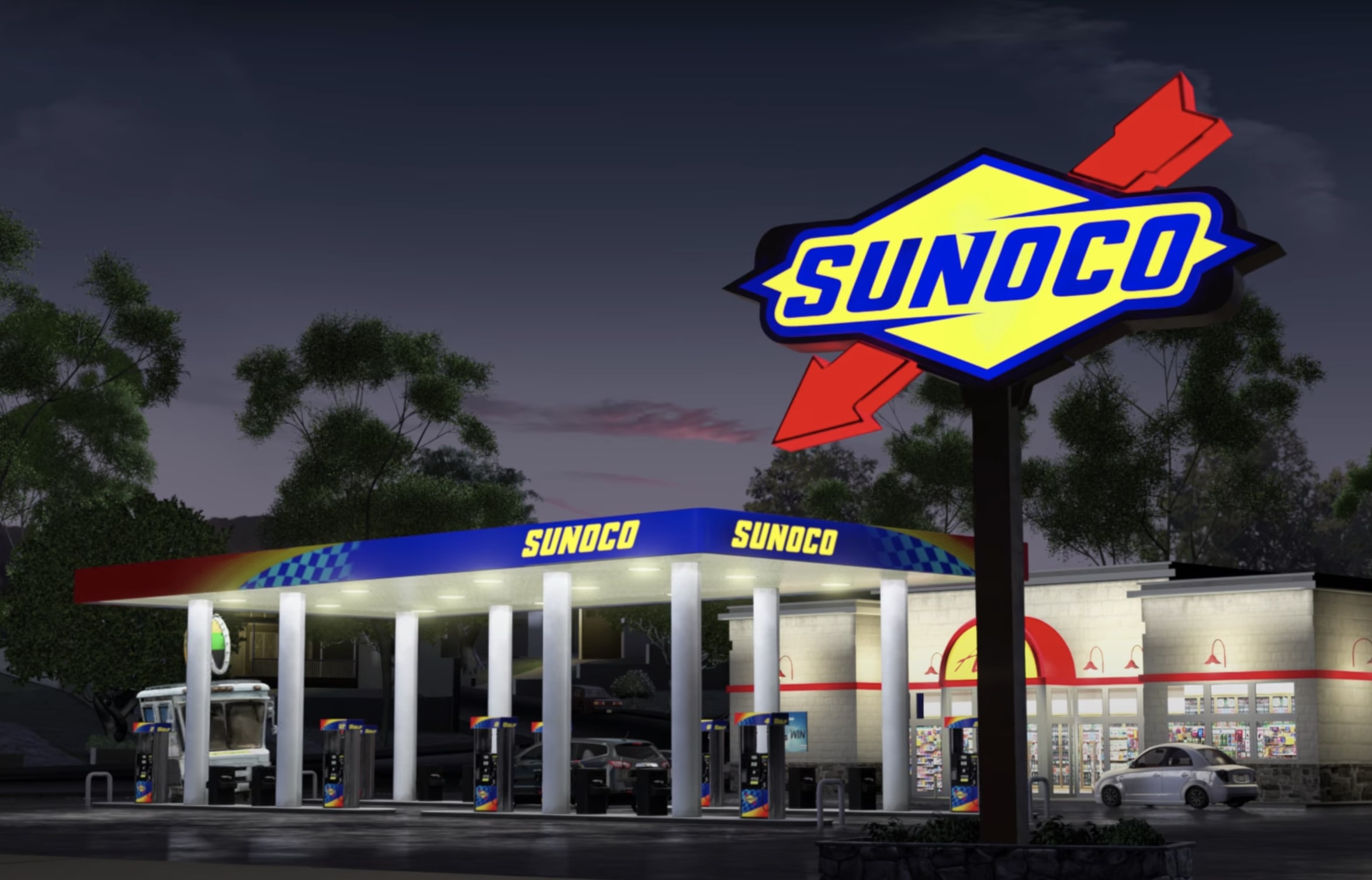 Sunoco Gas Stations Map