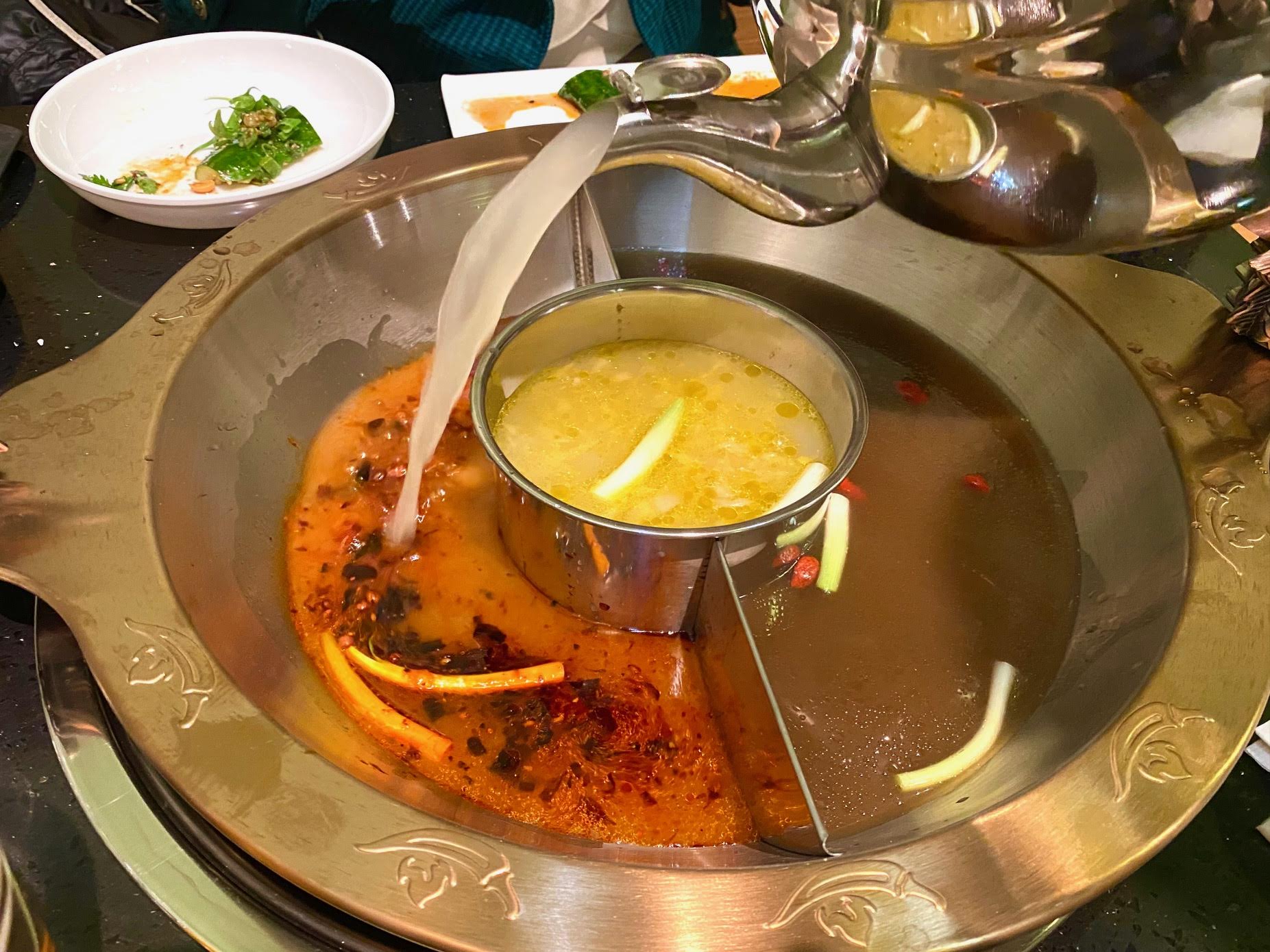 The Burn Hot Pot Legend ready to start cooking at One Loudoun The Burn