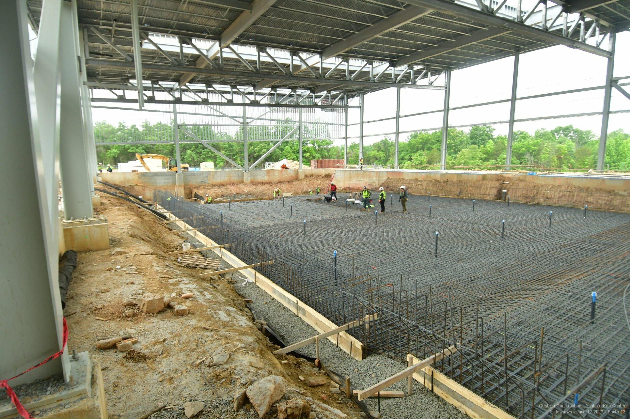 50meter pool taking shape at new Ashburn Rec Center The Burn