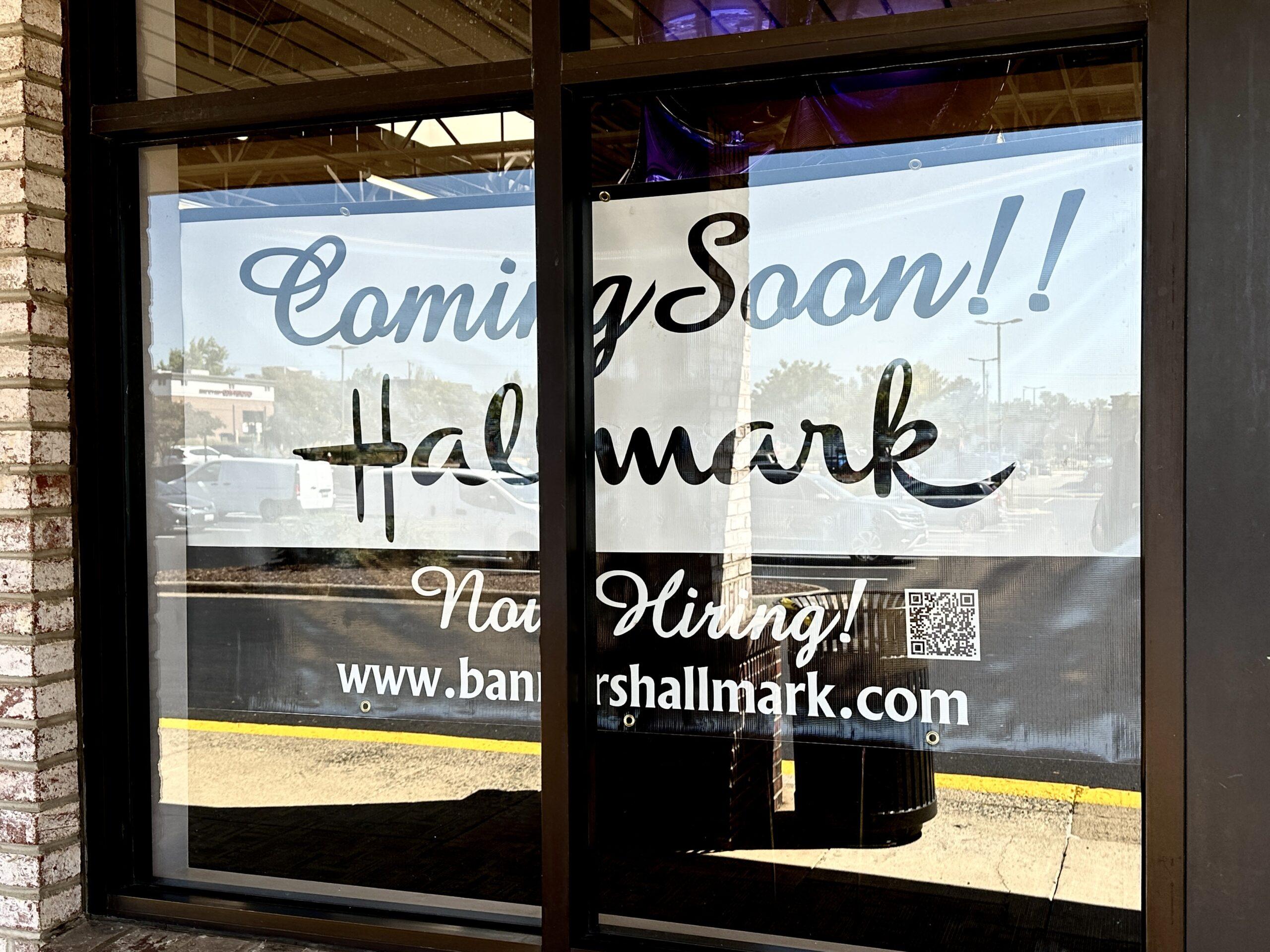Hallmark Store Sign Work underway on new Hallmark Store in Leesburg